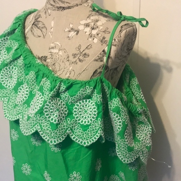 🆕 Crown & Ivy Green One Shoulder Top XXL - Picture 2 of 7